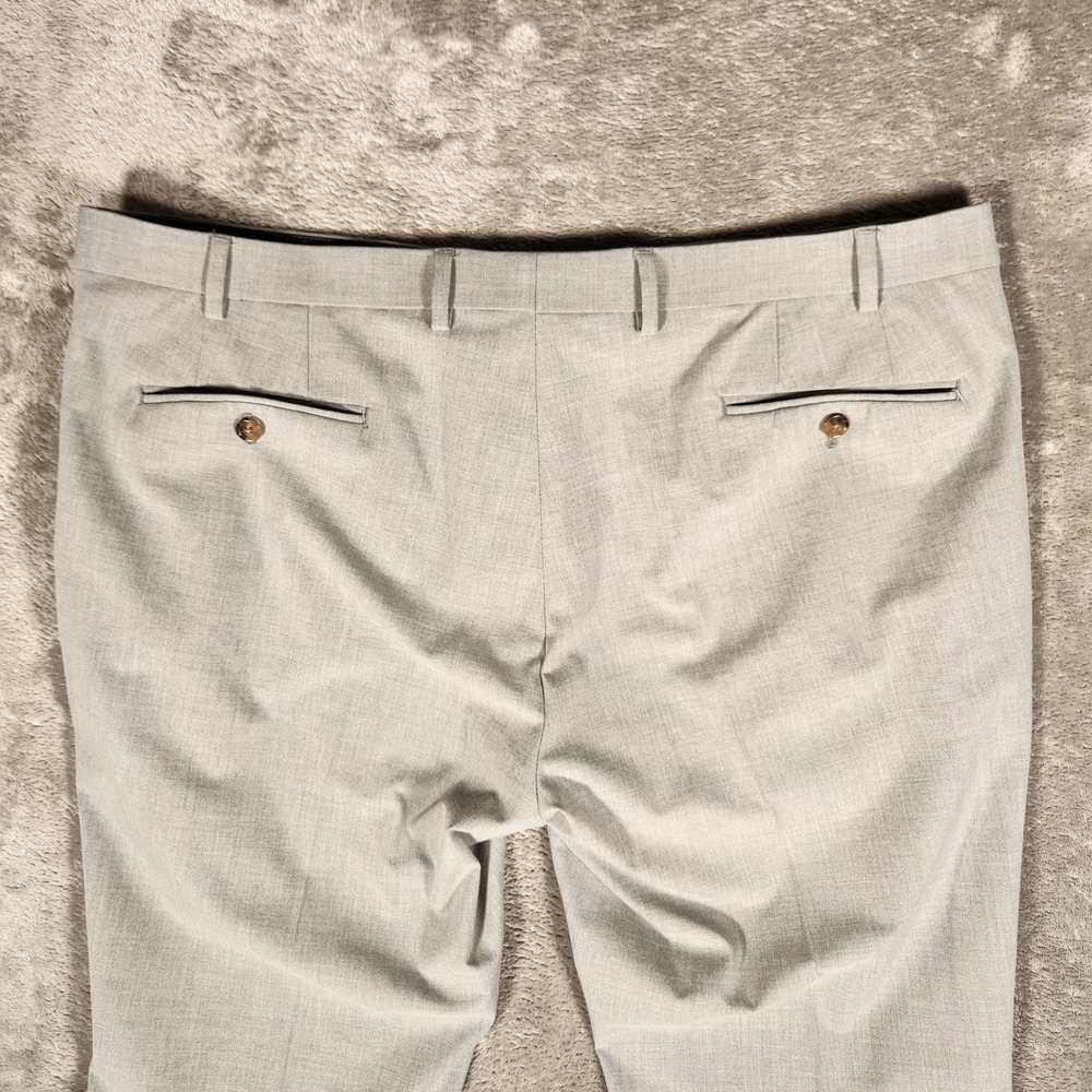 Lauren Ralph Lauren Dress Pants Mens 42x30 Gray Excellent Stretch Flat Front - Picture 11 of 13